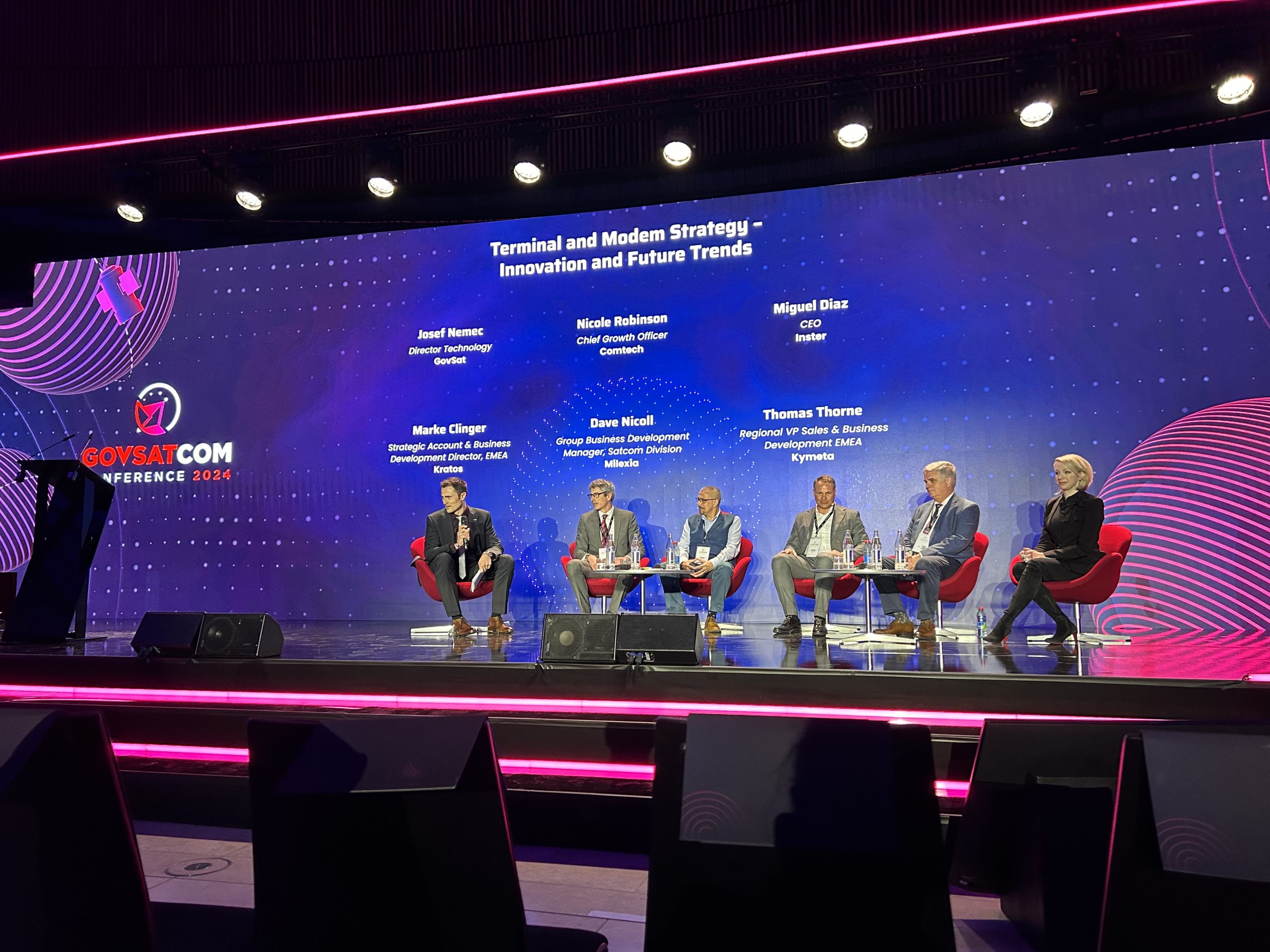 Dave Nicoll at GovSatCom 2024 Panel discussion